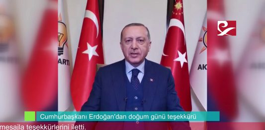 Cumhurbaşkanı Erdoğan'dan doğum günü teşekkürü